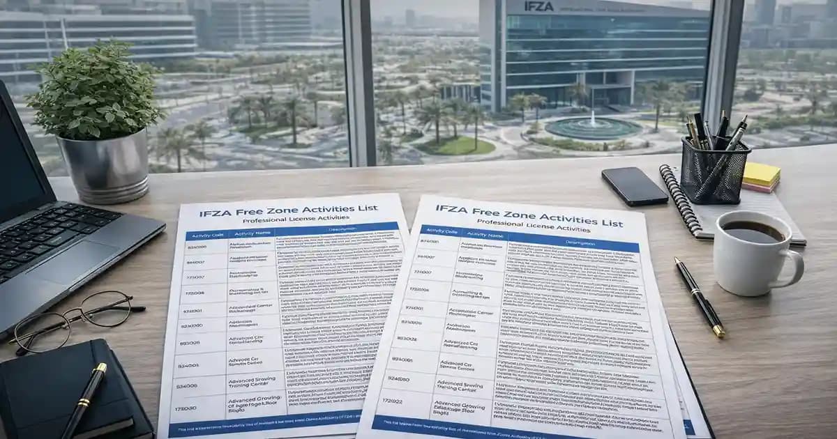 IFZA Business Activity List: Detailed 2026 Guide