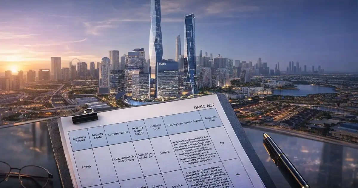 DMCC Activity List and License Categories 2026