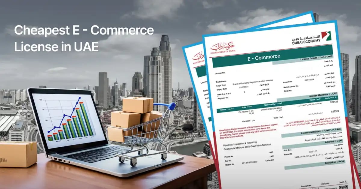 Cheapest E Commerce License in UAE: Top 6 Free Zones