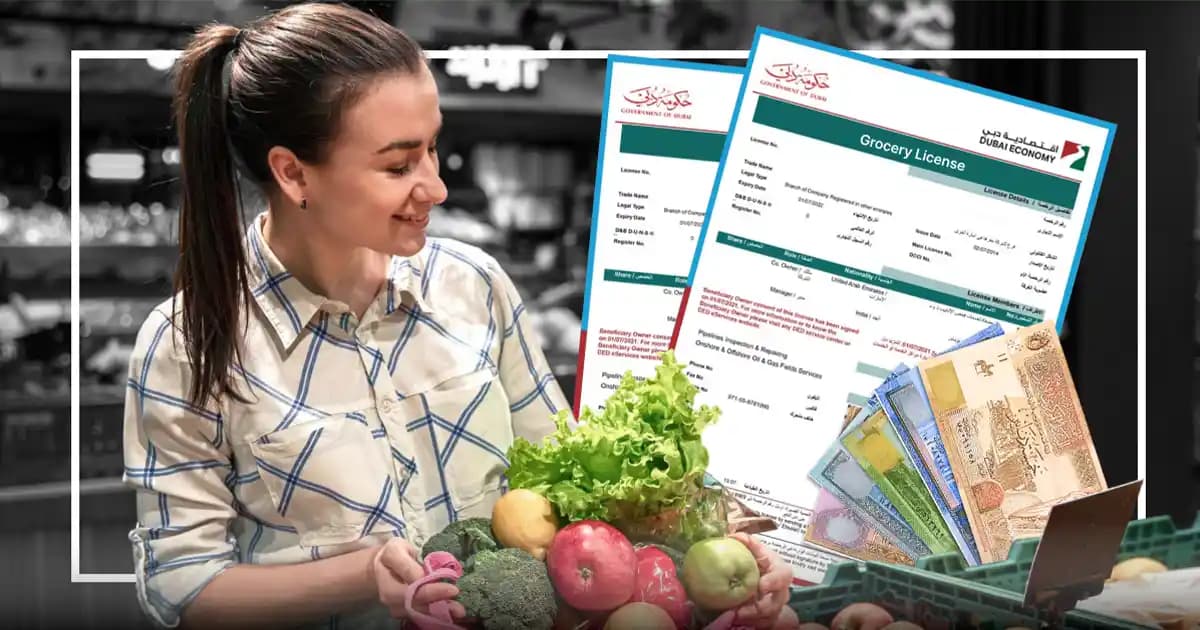 Grocery License Cost in Dubai: Government Fees, Mandatory Charges and Setup Fee Guide